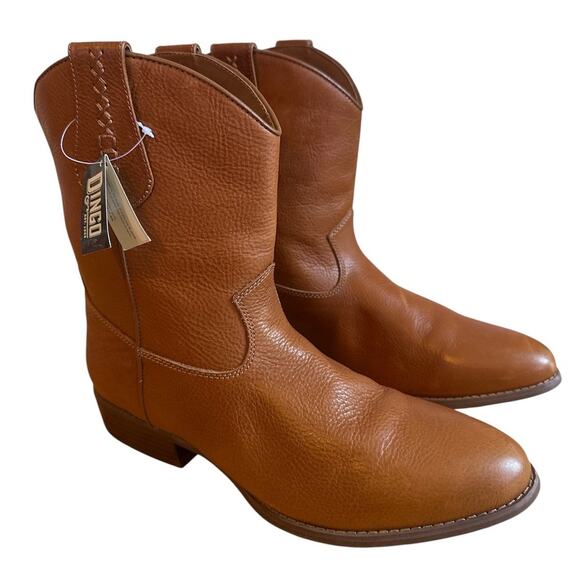 DINGO | New with Tags Men's Lefty Pull-on Western Boots in Camel Leather Sz 11D - Picture 7 of 12